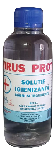 Virus Protect - solutie de curatat mainile si tegumentele, 71% alcool - 200 ml